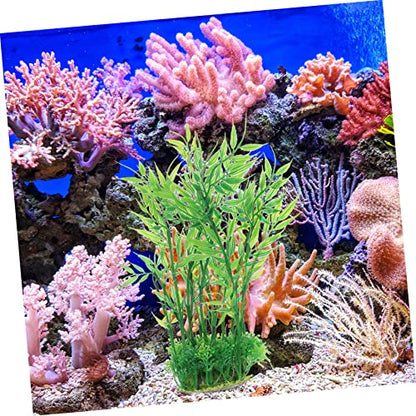 YARNOW Tall Aquarium Decor Fake Plants Natural Aquarium Decor for Desktop Realistic Fish Tank Ornaments