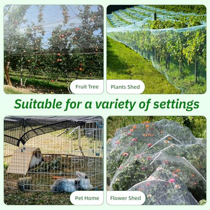 Sunscreen Net Clips Heavy Duty Plastic Shade Cloth Clips 100 Pack with Tarp Grommet Fasteners for Garden Patio (100)