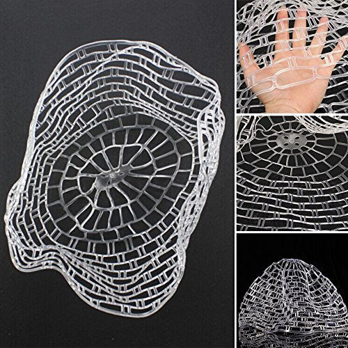 Transparent Rubber Fishing Net, Fly Fishing Landing Net Replacement Netting for Freshwater Saltwater Fishing, Soft Rubber Mesh Safe Catch and Release Fish - size: m - 39 inch