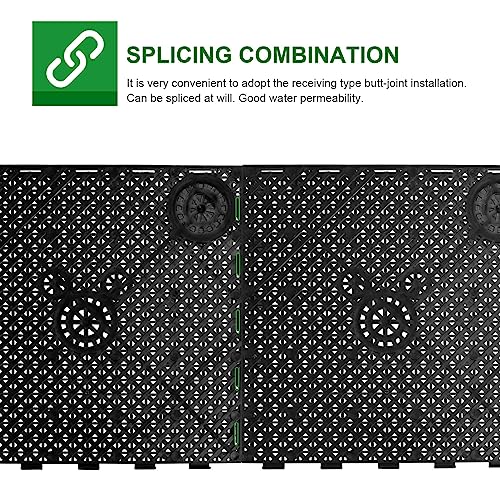 Totority Black PVC Under Plates – 80PCS Aquarium Base Plates for Efficient Water Filtration, Easy Installation, and Fish Tank Maintenance