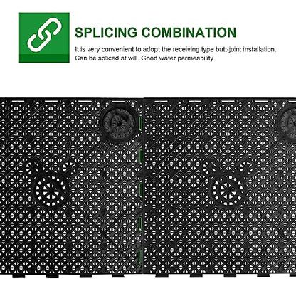 Totority Black PVC Under Plates – 80PCS Aquarium Base Plates for Efficient Water Filtration, Easy Installation, and Fish Tank Maintenance
