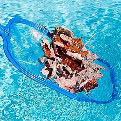 Sunnyglade 17.5x11.8in Swimming Pool Cleaner Supplies Pool Net Skimmer | Professional Heavy Duty Pool Leaf Rake Fine Mesh Frame Net/Cleaning Leaf Skim Net flat skimmer pool nets pool accessories - size: 17.5 x 11.8 x 1.2in