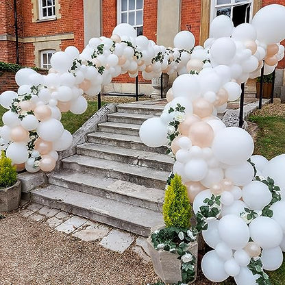 Voircoloria 110pcs White Latex Party Balloons, 12inch - color: 03 White, size: 12 inch - 110pcs