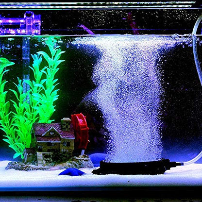 PINVNBY 4.2-Inch Air Stone Disc Bubble Diffuser with Suction Cups for Oxygenation in Fresh/Saltwater Tanks, Ponds, Hydroponic, Aquaponics, and as a Decorative Airstone for Aquariums - size: 4 PCS