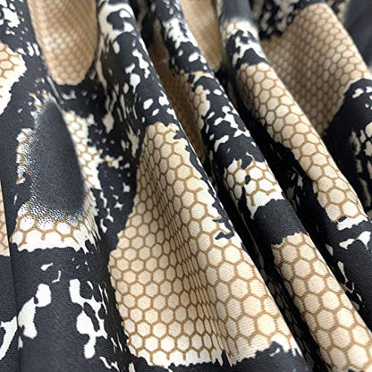 YOUR SMILE Silk Like Scarf Women's Fashion Pattern Large Square Satin Headscarf Headdress - color: 105