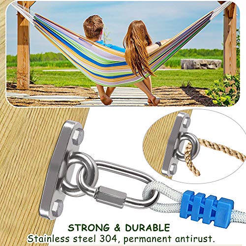 2 Heavy Duty Swing Hangers Anti-Rust 304 Stainless Steel,2000LB Swivel Swing Set Brackets,for Playground,Porch, Yoga, Swing Seat,Hammock