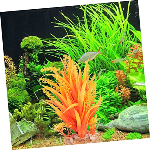 BESPORTBLE 3pcs Artificial Grass for Fish Tank Lifelike Aquarium Plant Decor Easy to Clean Beautiful Ornament for and Environment for Fish Safety