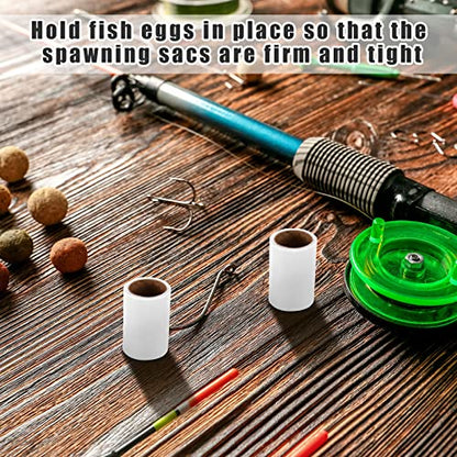 Woanger 2 Rolls Fishing Soft Spawn Net | Spawn Sac Sack Netting, Catfish Fishing Bait Mesh Holder, for Roe Bags Accessories - color: White