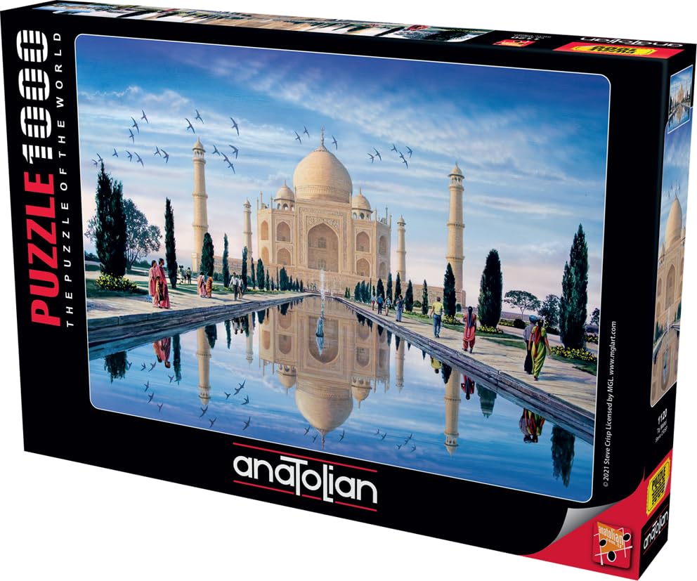 Anatolian Puzzle - Taj Mahal, 1000 Piece Jigsaw Puzzle, 1120 - color: Taj Mahal