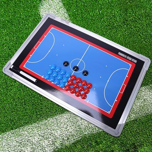 Futsal Tactic Board, Magnetic Soccer Coaching Board with Tactics Magnets and Water-Based Pen, Writable and Erasable, for Teaching Instruction