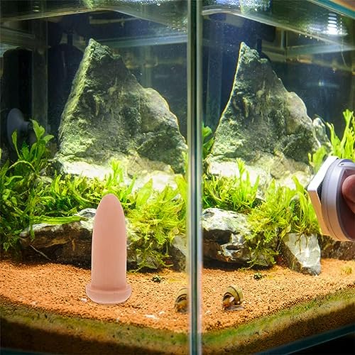 Fish Breeding Cones Cave, Ceramic Angelfish Spawning Barrels with Grid Isolation Spawning Slates Fish Tank Reproduction Ornament Slate Rocks Aquarium,L - size: Large