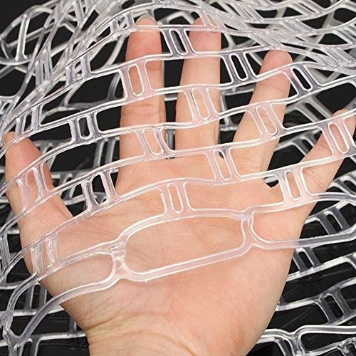 Transparent Rubber Fishing Net, Fly Fishing Landing Net Replacement Netting for Freshwater Saltwater Fishing, Soft Rubber Mesh Safe Catch and Release Fish - size: m - 39 inch