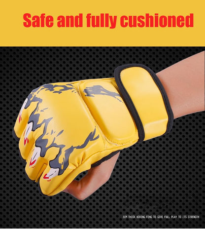 Punch Bag Boxing Gloves Muay Thai Karate Gloves for Men Women Boxing Mitts MMA Body Combat Taekwondo Training Martial Art Fighting Grappling UFC Cage Fighting - color: Blue