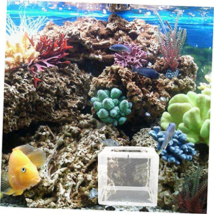 VANZACK 2pcs Isolation Box for Fish Breeding Aquarium Separator Cups Suitable for Fry and Sick Fish for Home Aquariums