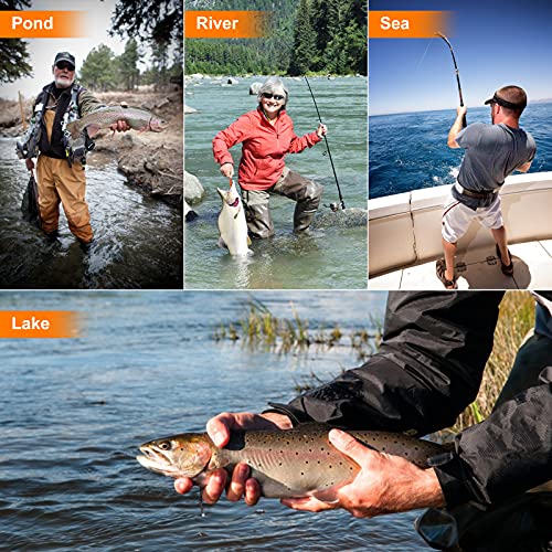PLUSINNO Fishing Lures Fishing Tackle Box Fishing Gifts for Men, Bass, Trout Fishing Accessories Kit for Saltwater & Freshwater Fishing Gear Including Topwater Lures, Hooks, Spinnerbaits - color: 108PCS tackle box