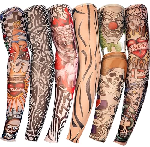 YARIEW Temporary Tattoo Sleeves for Men Arm Sleeves for Men - color: Multicolor-1