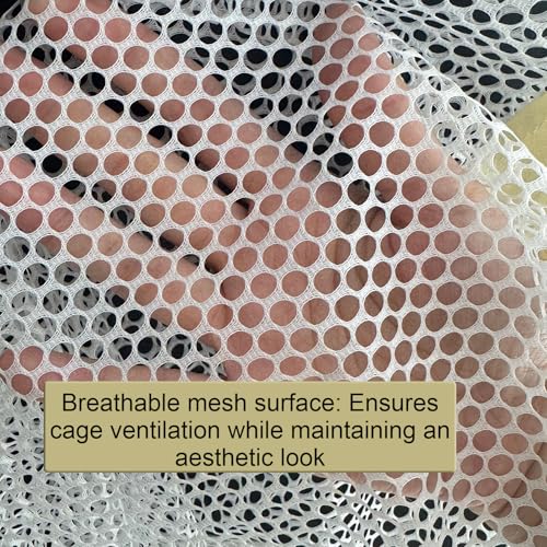 Cage Cover, Ventilated Mesh Top for C&C Midwest Guinea Pig Cage, Breathable & Escape-Proof Small Animal Enclosure Lid with Secure Clips for Rabbits（Not Include cage） (56inx28in Cage Cover) - color: 56inx28in Cage Cover