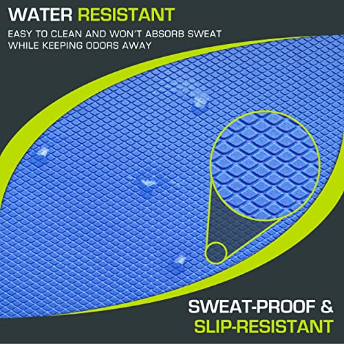 ProsourceFit Exercise Balance Pad, Non-Slip Cushioned Foam Mat & Knee Pad for Fitness and Stability Training, Yoga, Physical Therapy - color: Blue, size: XL - (18.75" x 15")