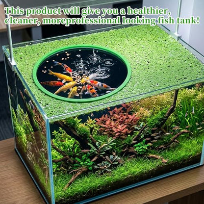 10 Pcs Fish Feeding Ring Set, 5 Sizes Floating Aquarium Feeding Ring, Round Feeder Rings Floating Plant Barrier Corral Rings Tank Accessories for Goldfish, Betta