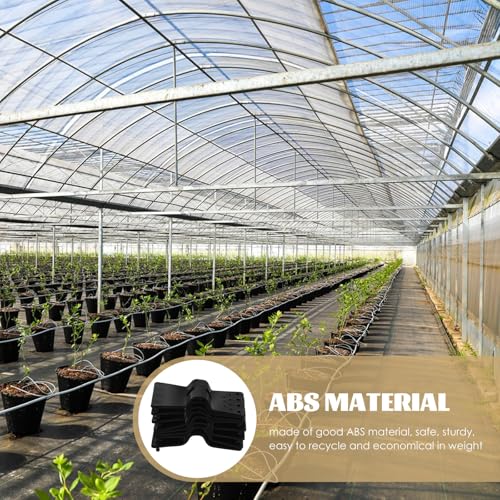 VALICLUD 20pcs Reusable Sunshade Clips Mesh Buckles for Garden Greenhouse Net Fixing, Plastic round Sunshade Clamp Detachable Design for Outdoor Backyard Shade Cloth