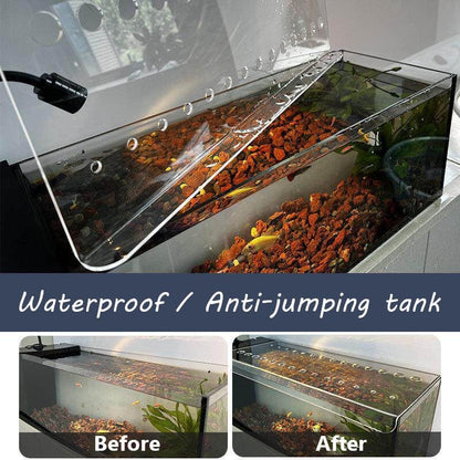 Aquarium Cover, Anti-Jumping Fish Tank Lid, Planted Tank Aquarium Lid | 3/4/5mm Thick, for Homes/Restaurants/Hotels/Aquariums/Pet Shops/Laboratories, Customizable(14x14in) - size: 14x14in