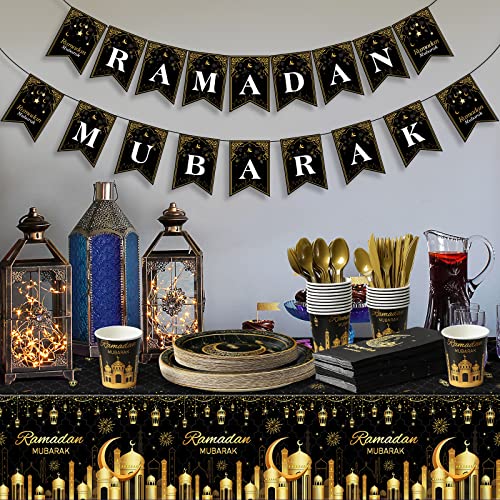 6 Pack Ramadan Plastic Tablecloth Decorations & Ramadan Party Supplies Decorations