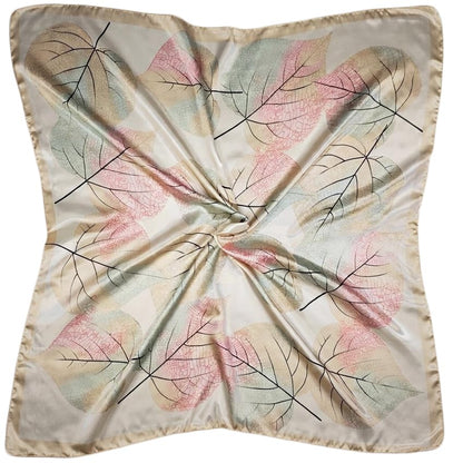 Large 35 inches Satin Square Scarf Lightweight Neck Hair Wrap Fashion Headscarf - color: A2
