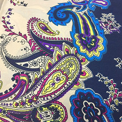 YOUR SMILE Silk Like Scarf Women's Fashion Pattern Large Square Satin Headscarf Headdress - color: 123