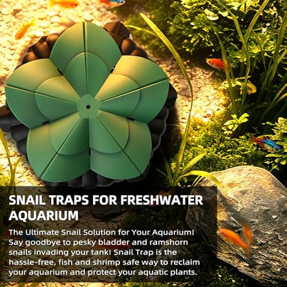 Reusable Aquarium Snail Trap, Safe Snail Catcher Tool, Harmless to Fish, Shrimp and Other Aquatic Creatures in Fish Tank