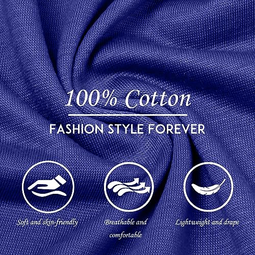 Turban Head Wrap Scarf,African Women' Soft Long Scarf Shawl Hair Bohemian Headwrap Stretch Headband Tie - color: Royal Blue