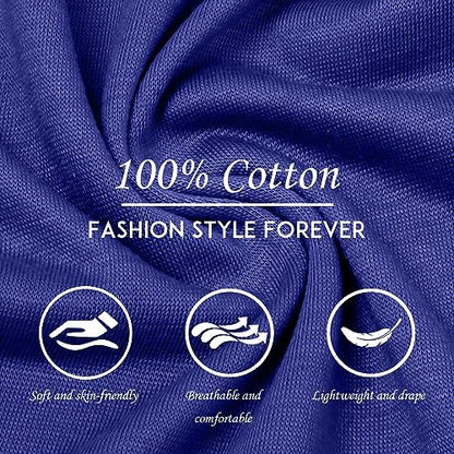 Turban Head Wrap Scarf,African Women' Soft Long Scarf Shawl Hair Bohemian Headwrap Stretch Headband Tie - color: Royal Blue