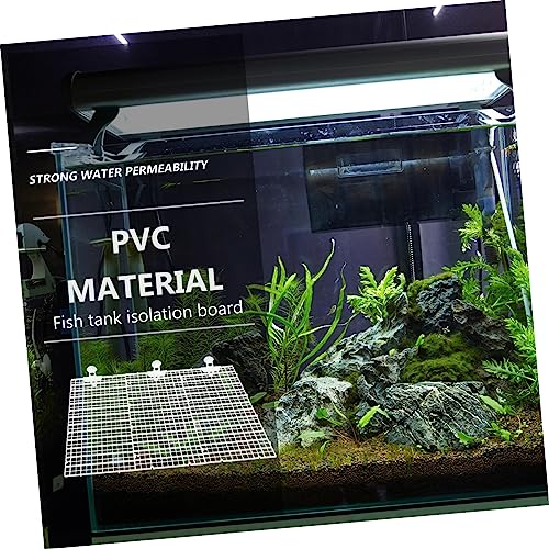 Happyyami 1set Aquarium Divider Fish Tank Separation Tool High-Transparency for Breeding Easy to Install Panels Cups for Fish Isolation - color: Transparent