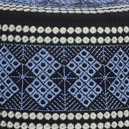 Muslim Prayer Hat for Men Worship Hat Islamic Muslim Prayer Hats Cap Beanie Headwear for Ramadan Eid - color: Blue