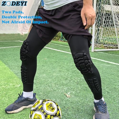 Wrestling Knee Pads Compression Leg Sleeve with Knee Pad and Calf Pad, 1 Pair Knee Sleeve with Shin Guards Shin Pads for Football, Baseball, Rugby, Lacrosse (2, Upgrade Black, X-Large) - color: Upgrade Black, size: X-Large