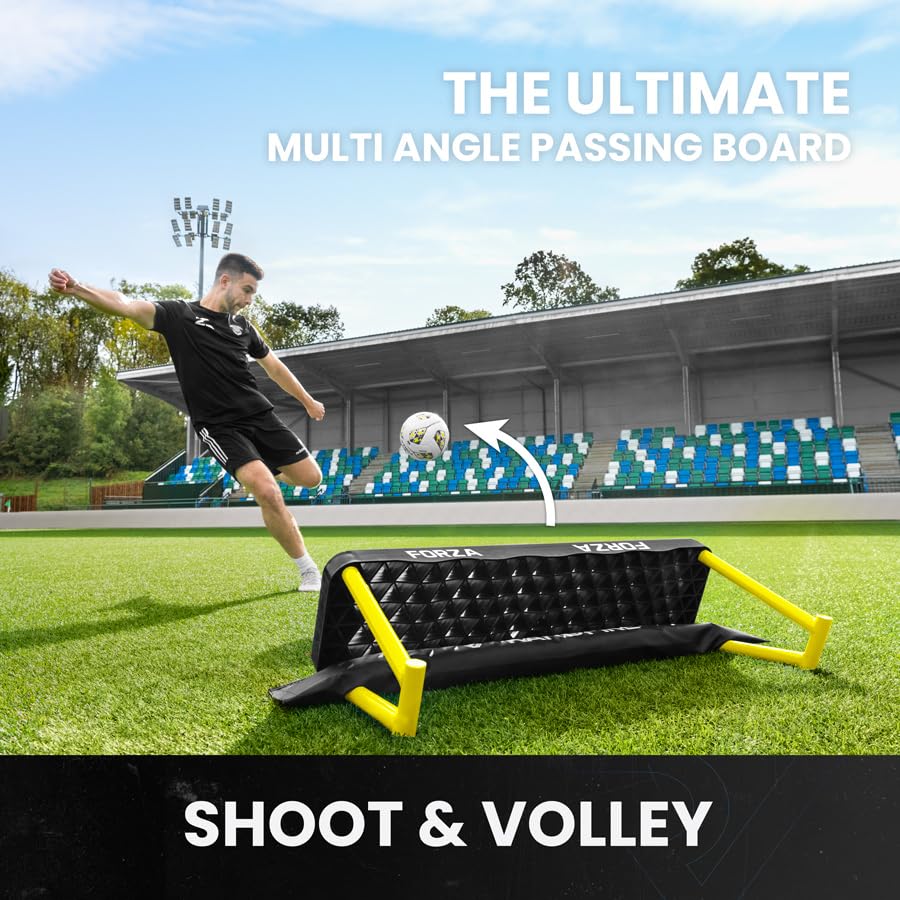 FORZA METIS x RapidFire Interactive Wave Rebound Boards | Reaction Soccer Training Equipment with App-Enabled Lights - Improve Speed, Agility, and Ball Control - size: Standard (40In), style: 8x Lights & 6x Boards