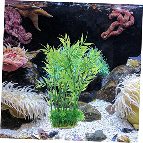 YARNOW Tall Aquarium Decor Fake Plants Natural Aquarium Decor for Desktop Realistic Fish Tank Ornaments