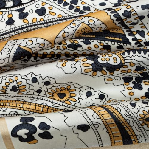 RIIQIICHY Women Head Hair Scarf Like Satin Silk Scarf Sleeping Hair Wrapping Night 27.5" - color: C012