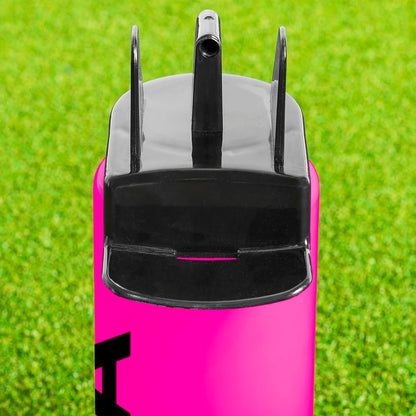 FORZA Team Hygiene Water Bottles – BPA-Free Squeeze Bottles with Contactless Nozzle for Athletes, 1 Litre Capacity (Pack of 1, Pink) - color: Pink, style: Pack of 1