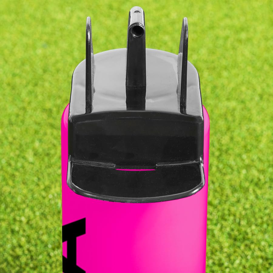 FORZA Team Hygiene Water Bottles – BPA-Free Squeeze Bottles with Contactless Nozzle for Athletes, 1 Litre Capacity (Pack of 40, Pink) - color: Pink, style: Pack of 40