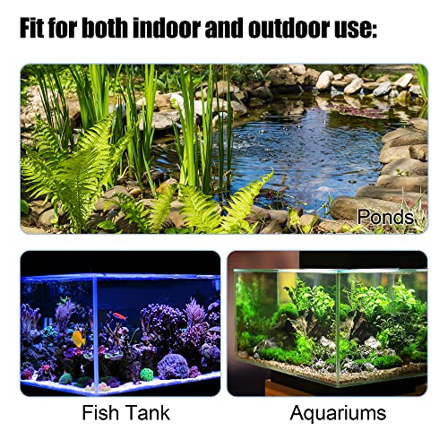 VOCOSTE 8 Pcs Aquarium Fish Tank Suction Cup Clip Sucker Soft Plastic, Black, 28mm Dia