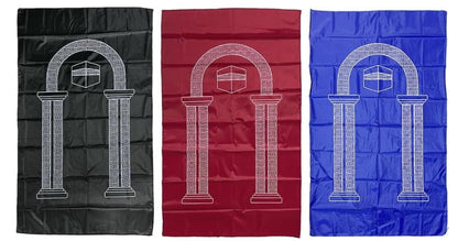 Set 60 Pockets Prayer Rug Mat Travel Portable Gift Outdoor Namaz Muslim Islamic Musallah Foldable Waterproof Slalat Gift Ramadan Islamic Gifts Bulk