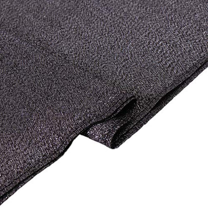 LMVERNA Women's Sparkling Metallic Soft Pashmina Shawls and Wraps Scarf in Solid Colors - color: Black-silver