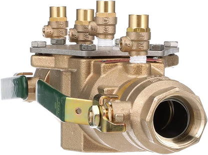 Watts LF007 Series 2" Lead-Free Bronze Double Check Valve Backflow Preventer Assembly, Quarter Turn Shutoff, Single Top Entry, NPT Connections, Modular Design - size: 2 Inch, style: Old Model (no freeze sensor)