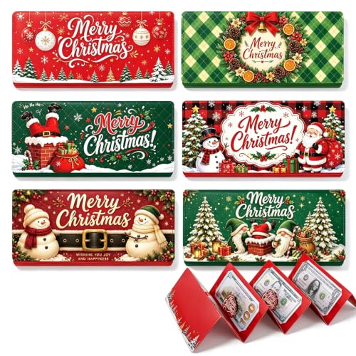 6Pcs Christmas Money Holders For Cash