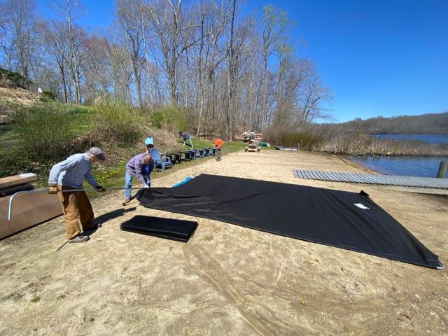 LakeMat-Pro - Lake and Pond Weed Mat for a Natural, Weed-Free Bottom – Easy and Safe Weed Control - size: L (19 x 12 ft)