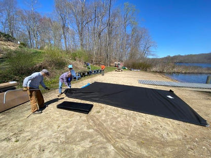 LakeMat-Pro - Lake and Pond Weed Mat for a Natural, Weed-Free Bottom – Easy and Safe Weed Control - size: L (19 x 12 ft)