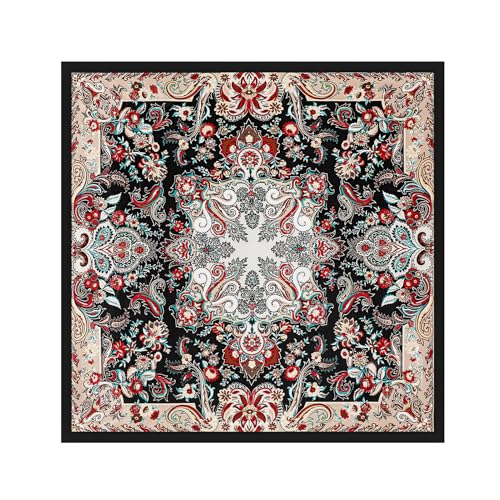 vimate 35" Square Silk Like Head Scarf - Women's Fashion Satin Scarf Bandana for Hair Wrapping at Night. - color: H3#. Style--134
