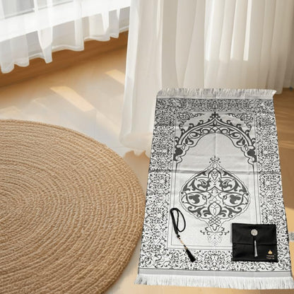 Muslim Prayer Rug - Prayer Mat - Islamic Gifts Set - Prayer Matt Islam - Travel Prayer Mat - Islamıc Prayer Rug - Portable Prayer Mat - Muslim Gifts for Women and Men (Yellow) - color: Yellow
