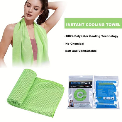 Quick Dry Cooling Sports Towel - Soft andBreathable Microfiber Towel for Outdoor Activities, Stay Cool and Refreshed All Day-SGMJ-zi - color: Purple