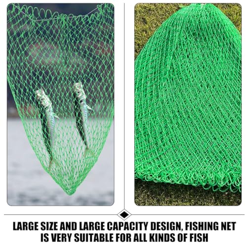 HEMOTON Fishing Net Replacement Thick Nylon Mesh Sturdy Fish Catching Net Head Lightweight Accessory for Freshwater and Fly Fishing